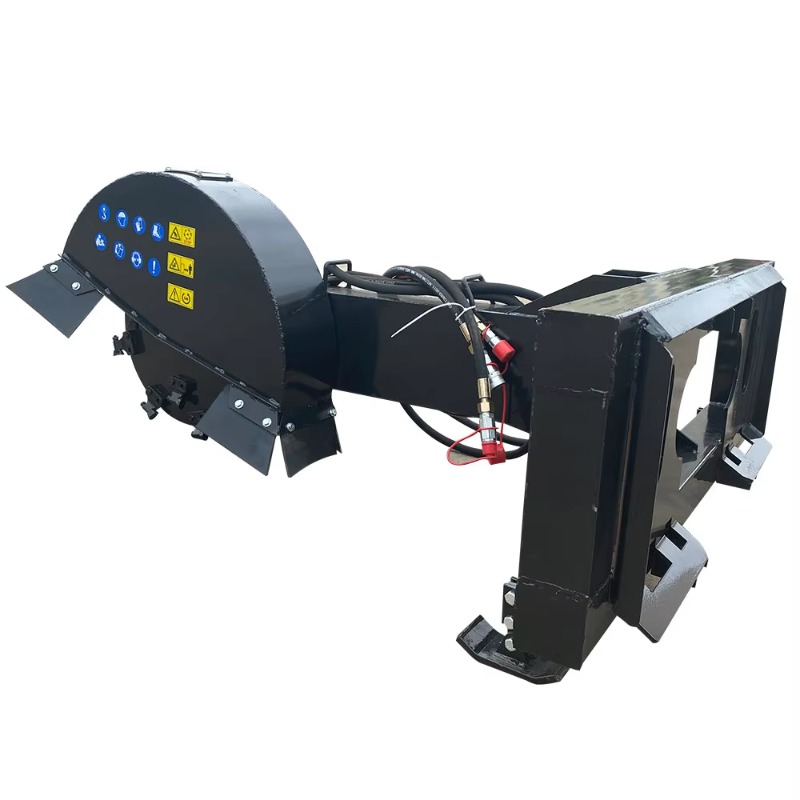 Stump Grinder Attachment - Stump grinder attached to a skid