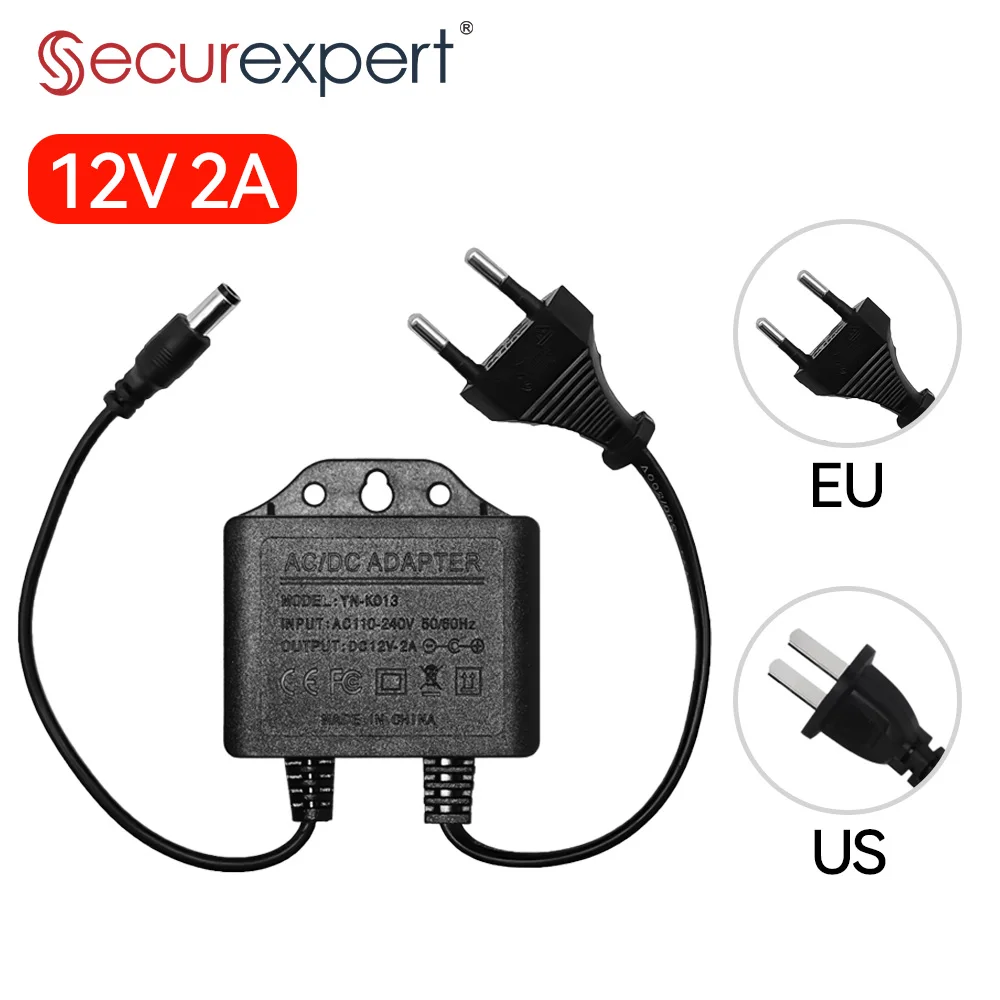 Power Adapter  DC12V 2A Waterp - Outdoor Power Plug In recension och pris