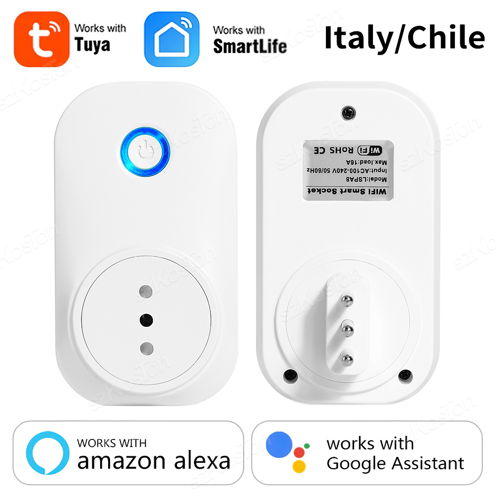 16A Chile Italy Wifi Smart Soc - Outdoor Power Outlet Wifi recension och pris
