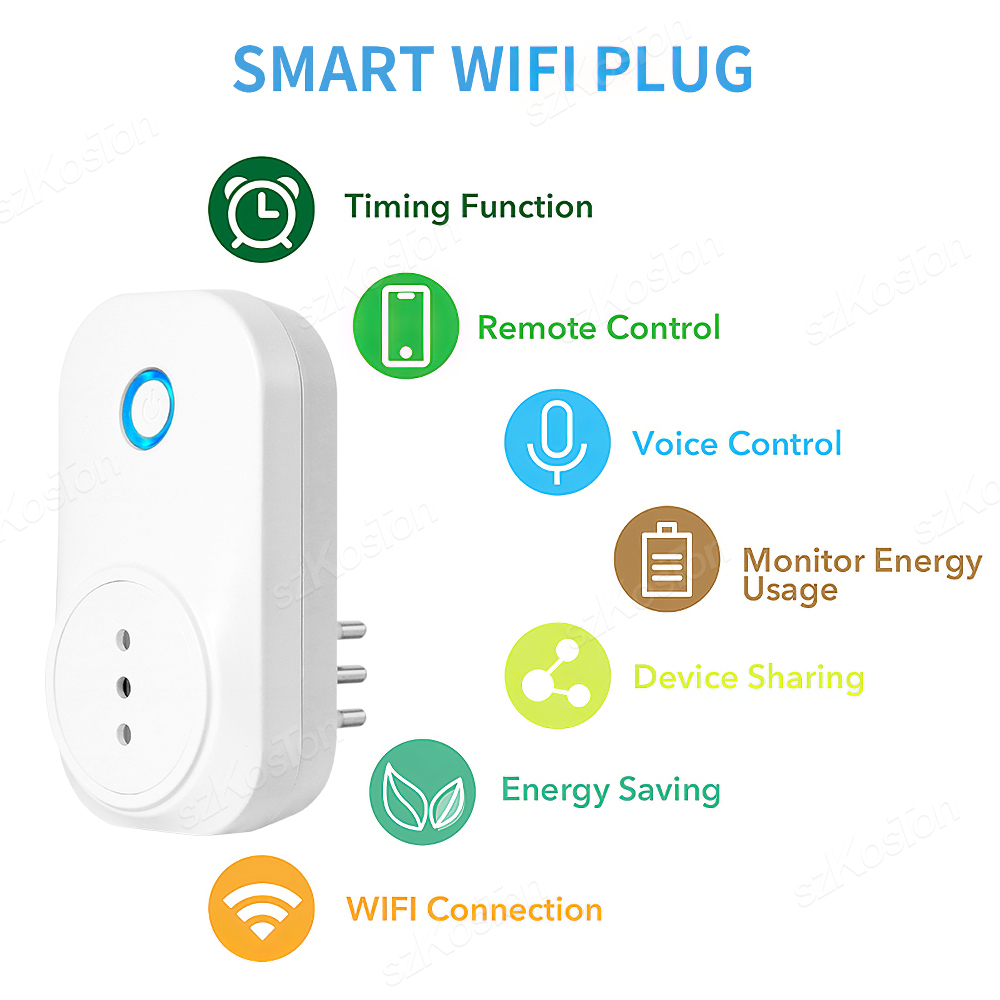16A Chile Italy Wifi Smart Soc - Outdoor Power Outlet Wifi recension och pris