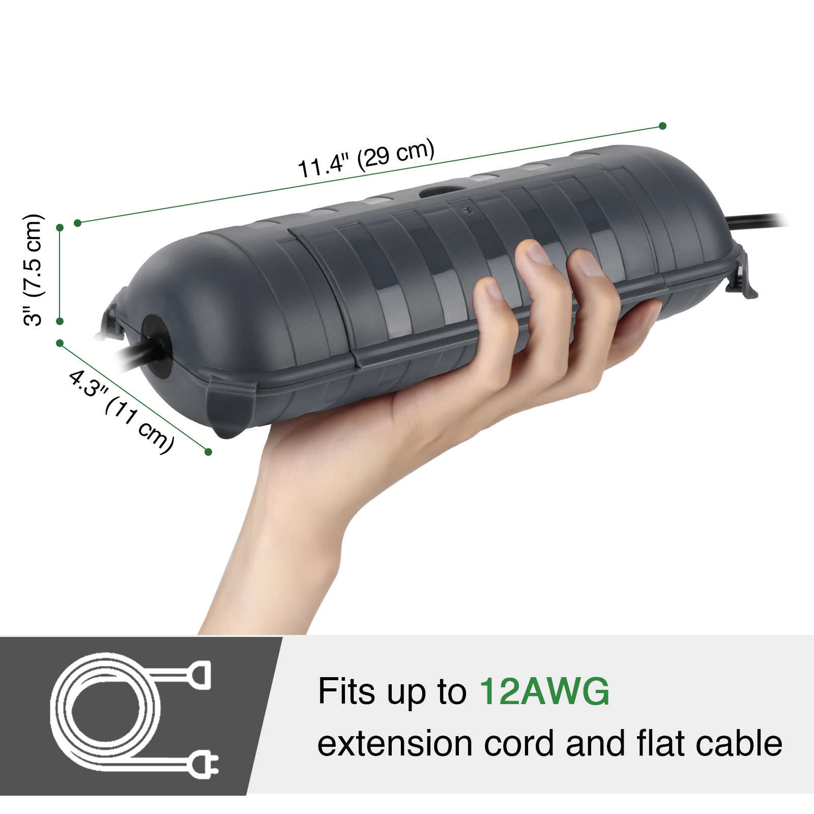 Large Weatherproof Outdoor Ele - Outdoor Power Point Cover recension och pris
