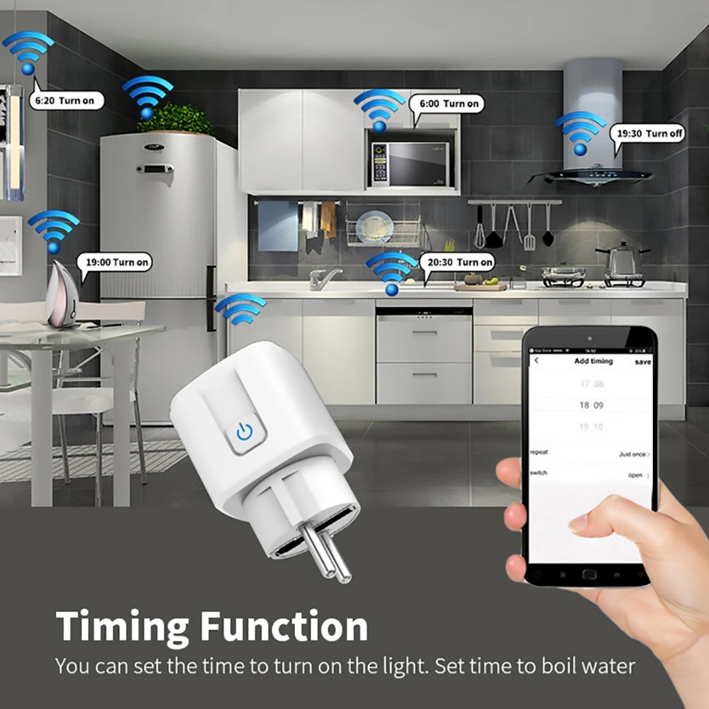 Tuya WIFI Smart Socket EU 16A/ - Outdoor Power Outlet Wifi recension och pris