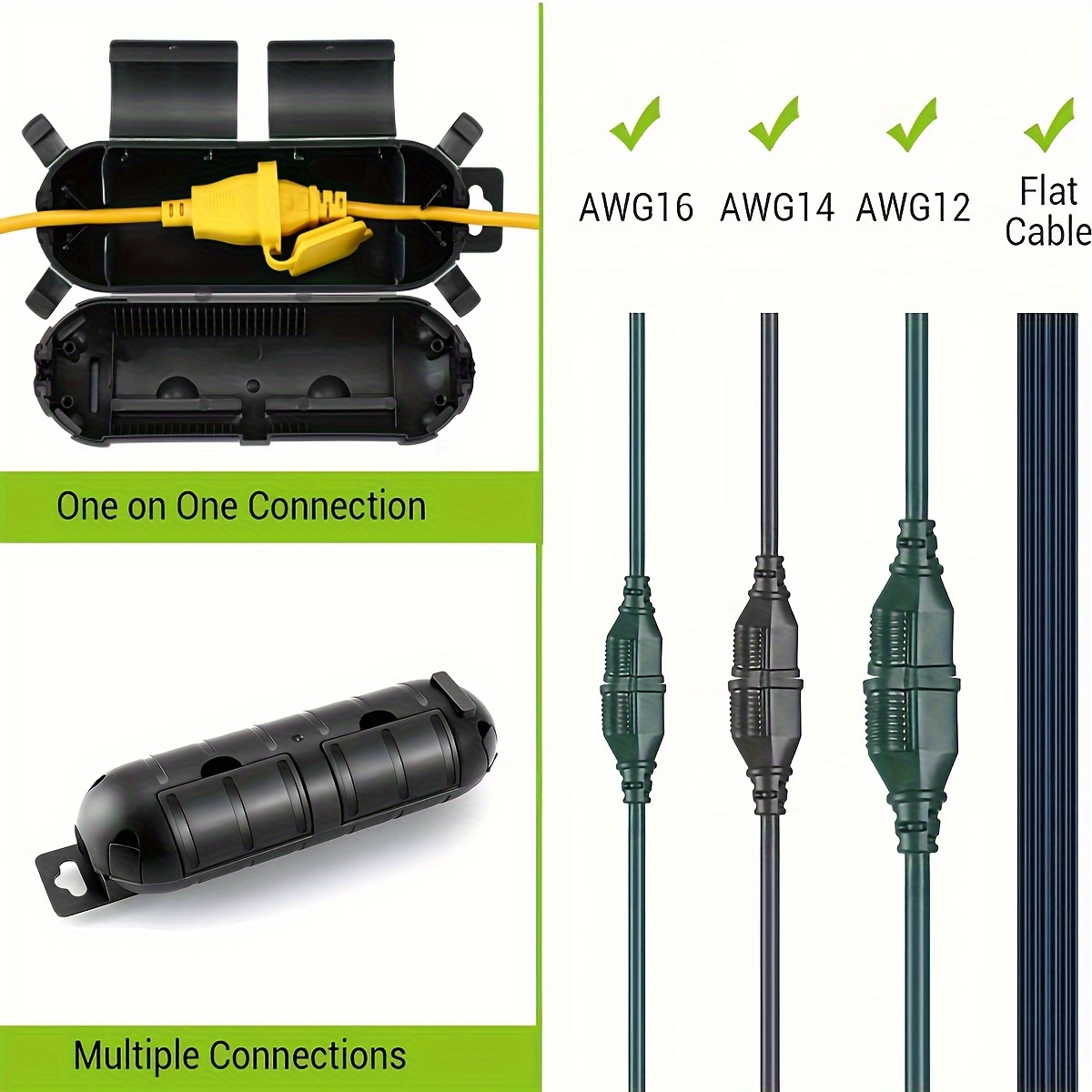 Extension Cord Plug Connection - Outdoor Power Point Cover recension och pris