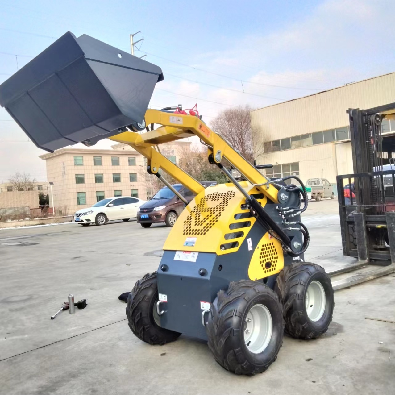 Mini Skid Steer Loaders Attach - Stump Grinder Attachment recension och pris