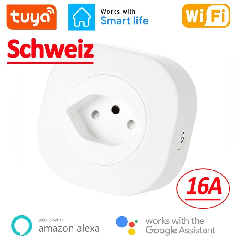 WiFi Smart Plug 16A Switzerlan - Outdoor Power Outlet Wifi recension och pris