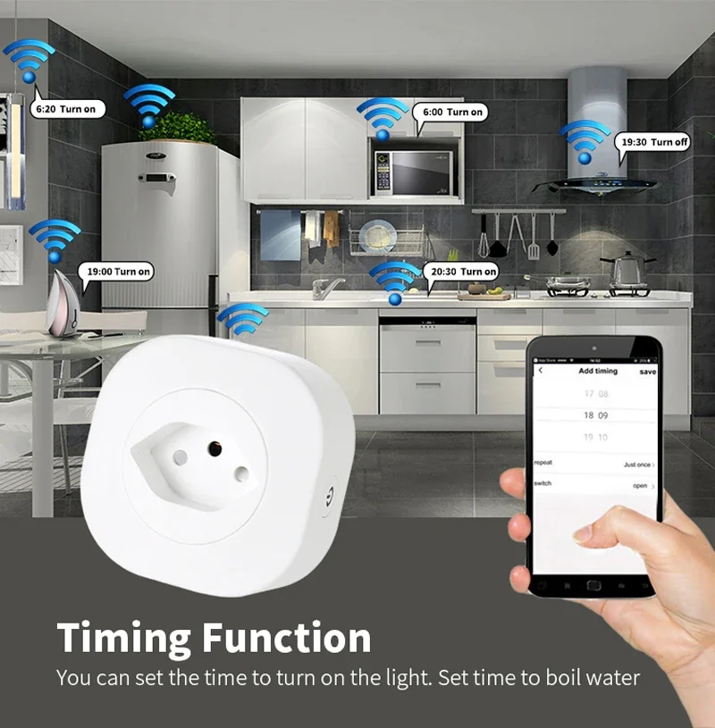 WiFi Smart Plug 16A Switzerlan - Outdoor Power Outlet Wifi recension och pris