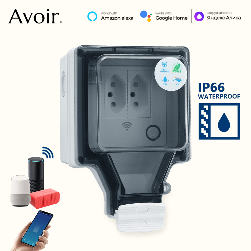 Avoir Tuya Wifi Smart Socket I - Outdoor Power Outlet Wifi recension och pris