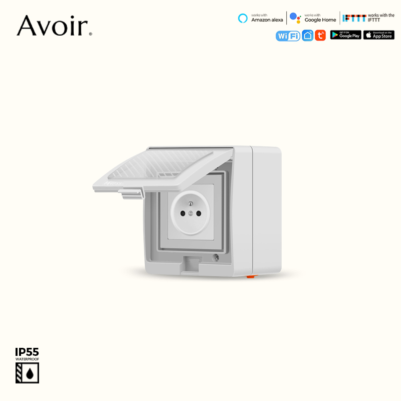Avoir IP55 Tuya Wifi Electrica - Outdoor Power Outlet Wifi recension och pris