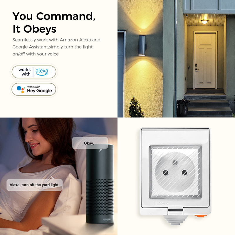 Avoir IP55 Tuya Wifi Electrica - Outdoor Power Outlet Wifi recension och pris