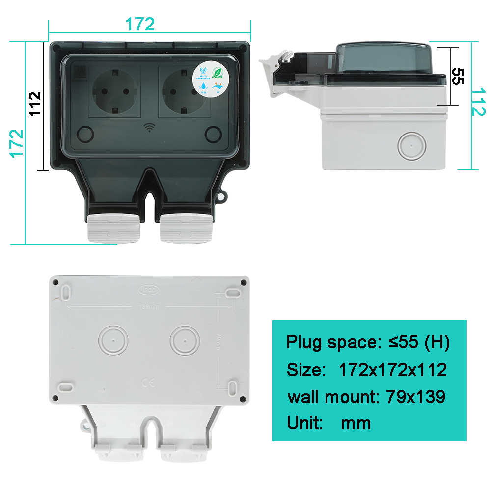Smart Outdoor Socket IP66 Wate - Outdoor Power Outlet Wifi recension och pris