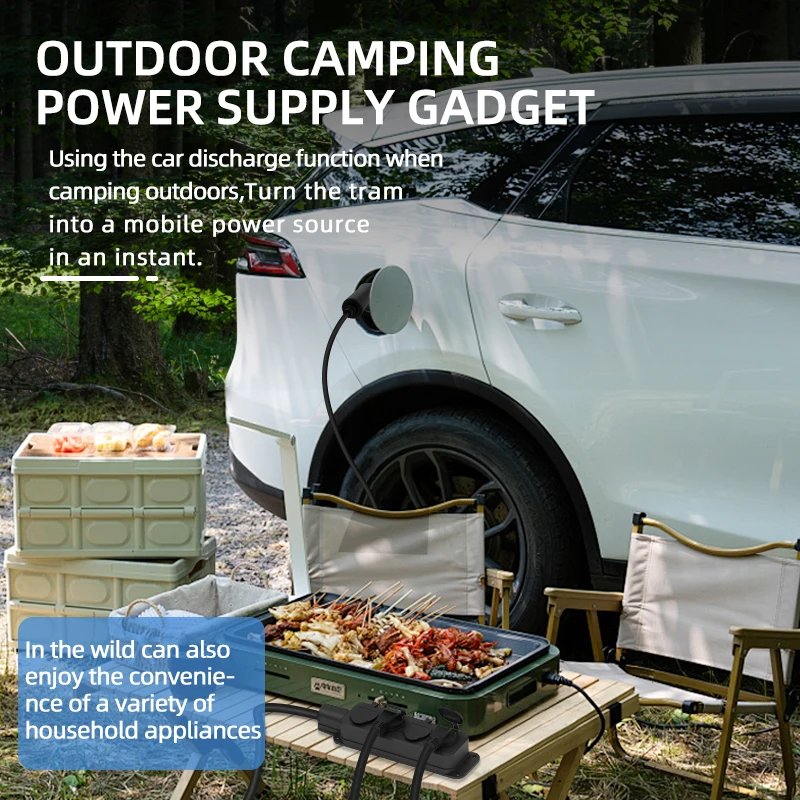 Portable 16A 4KW V2L Cable Ele - Outdoor Power Plug In recension och pris