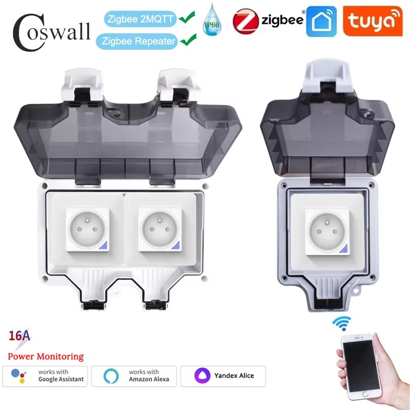 Coswall IP66 Waterproof French - Outdoor Power Outlet Wifi recension och pris