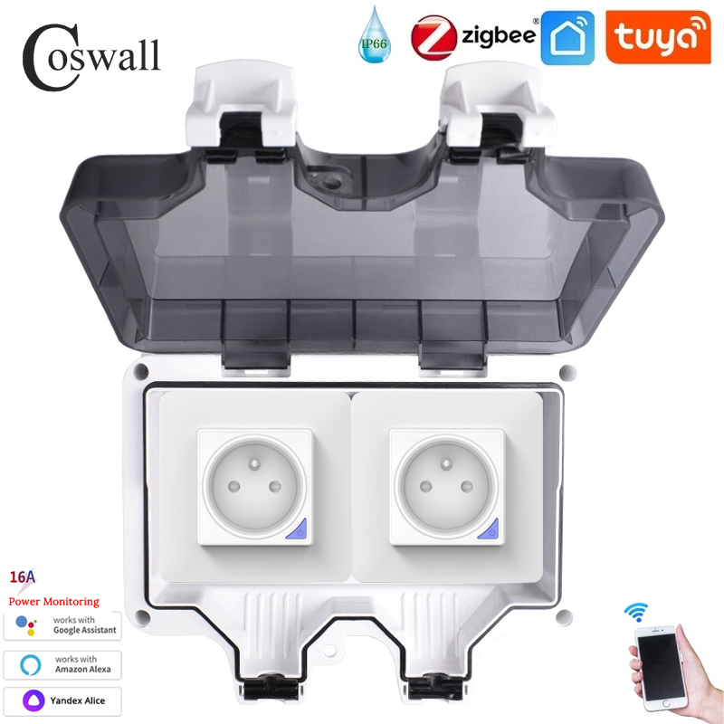 Coswall IP66 Waterproof French - Outdoor Power Outlet Wifi recension och pris