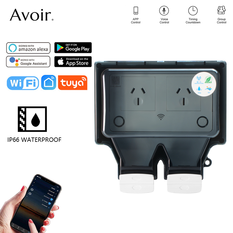 Avoir Tuya Wifi Waterproof Ele - Outdoor Power Outlet Wifi recension och pris