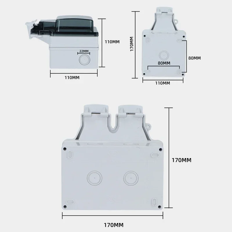 Tuya Waterproof Electrical Wal - Outdoor Power Outlet Wifi recension och pris