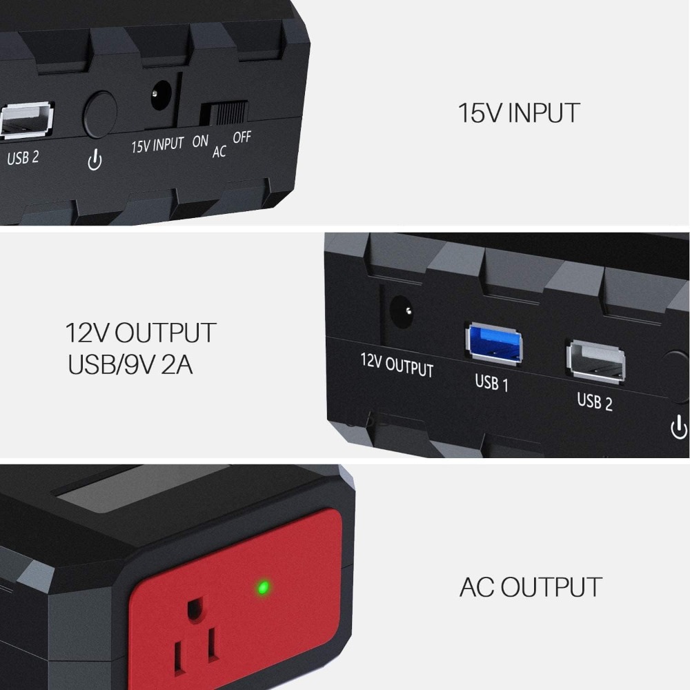 24000mAh Portable Power Bank w - Outdoor Power Bank With Ac Outlet recension och pris