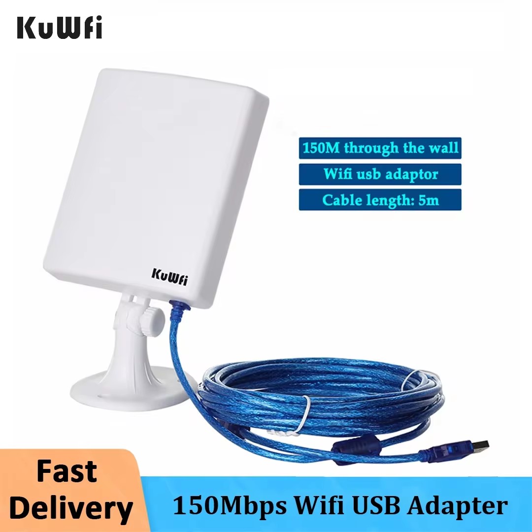 KuWfi 150Mbps Wifi USB Adapter - Outdoor Power Adapter Wyze recension och pris
