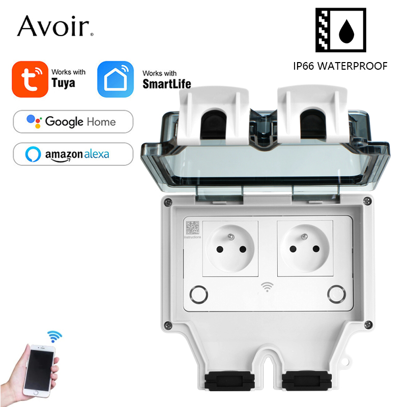 Avoir Tuya Power Socket IP66 O - Outdoor Power Outlet Wifi recension och pris