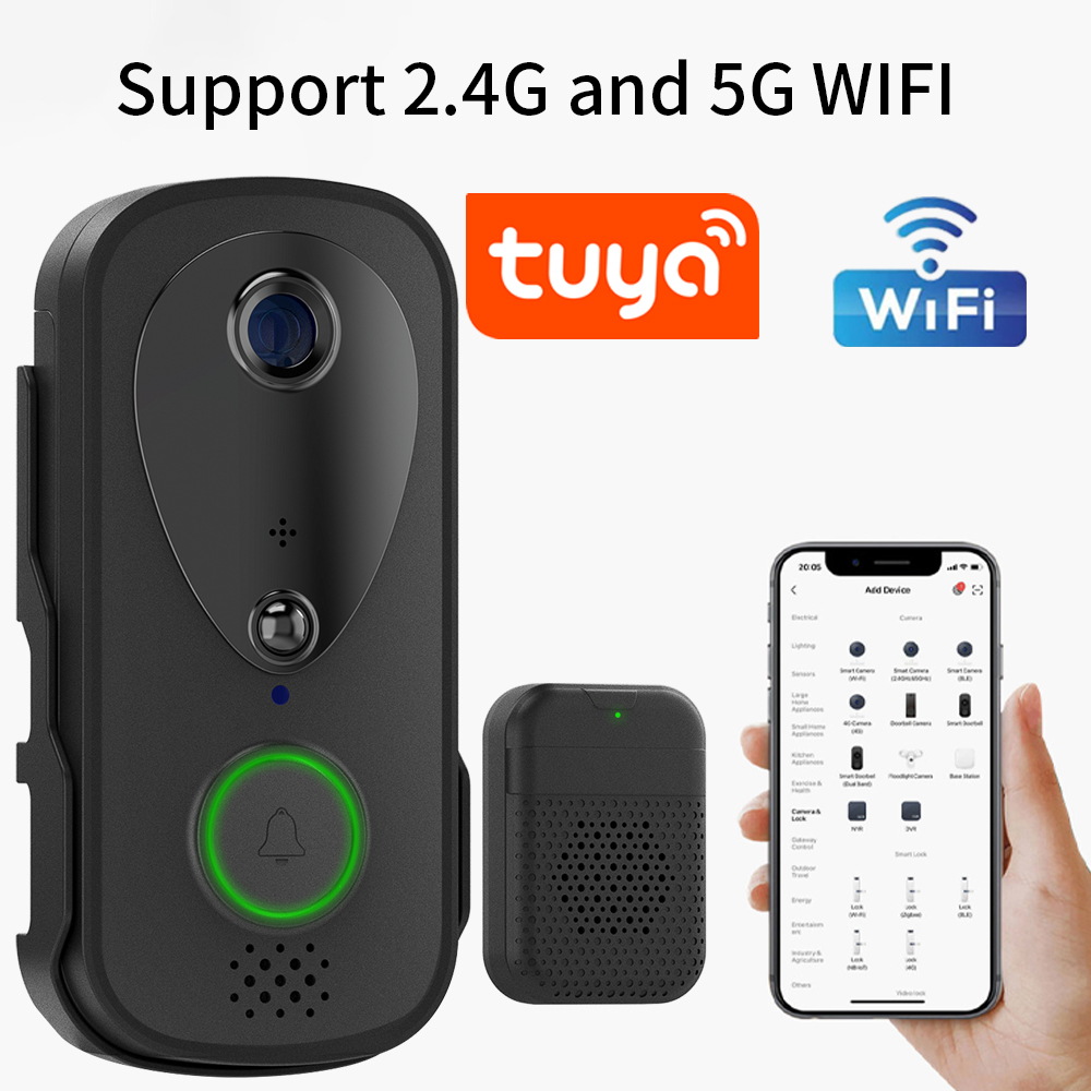 5G 2.4G WiFi Video Doorbell 10 - Outdoor Power Outlet Wifi recension och pris